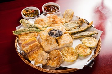 Modum-jeon. Korean-style assorted pancake.