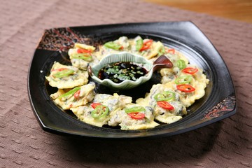 Korean style Oyster Pancake
