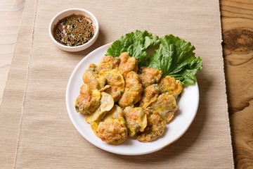 Korean style Oyster Pancake