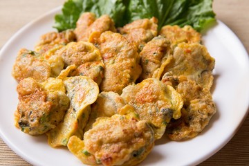 Korean style Oyster Pancake