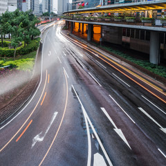 urban traffic road with cityscape in modern city of China.