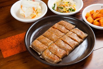 Memil-jeonbyeong. Buckwheat Crepe.
