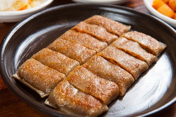 Memil-jeonbyeong. Buckwheat Crepe.