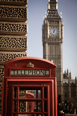 Obraz na płótnie Canvas iconic Big Ben and Houses of Parliament, London