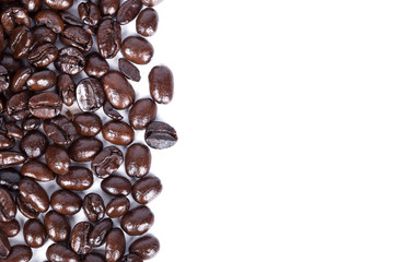 Coffee beans isoalted on white background