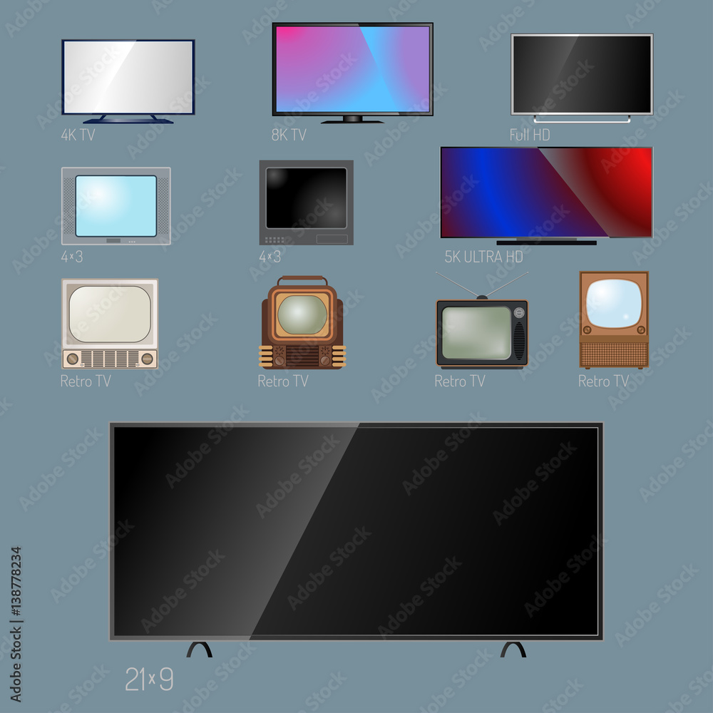 Poster tv screen lcd monitor template electronic device technology digital size diagonal display and video 