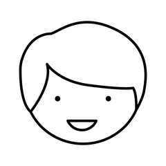 Obraz na płótnie Canvas figure sticker face man icon, vector illustraction design