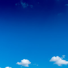 White cloud with Blue sky