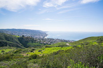 View of Laguna Beach, Southern California 