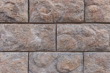 Brown marble brick wall abstract for background