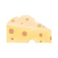 cheese slice icon image vector illustration design 