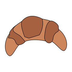 croissant pastry icon image vector illustration design 