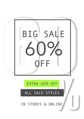 Sale banner template design.Vector illustration.