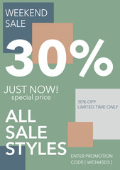 Obraz premium Sale banner template design.Vector illustration.