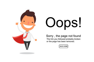 Page Not Found Error 404.Vector template