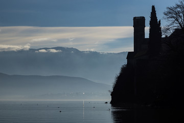 Lac du Bourget - Abbaye de Hautecombe - Savoie.