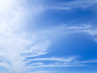 White clouds in the sky