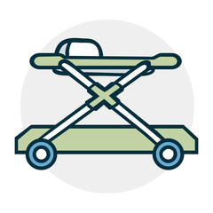 Walkers for baby icon