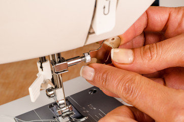Mantainance of a sewing machine
