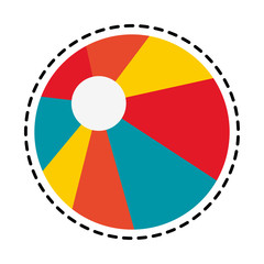 Obraz premium beach ball icon image vector illustration design 