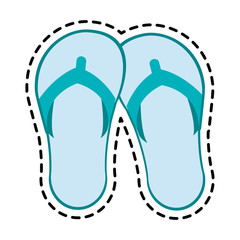 flip flops icon image vector illustration design