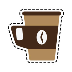 coffee cup icon image vector illustration design 