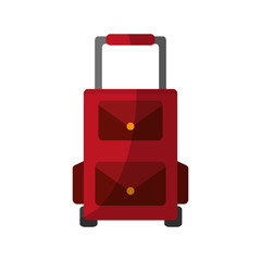 travel briefcase icon over white background. colorful design. vector illustration