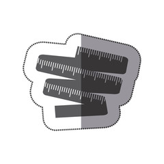 contour measuring tape icon, vector illustration design image