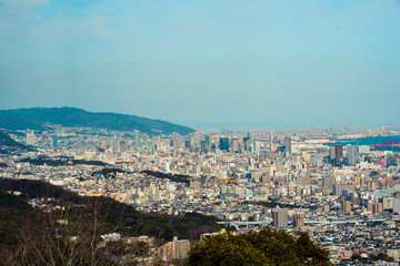 Fototapeta premium 神戸市鉢伏山から・東方面