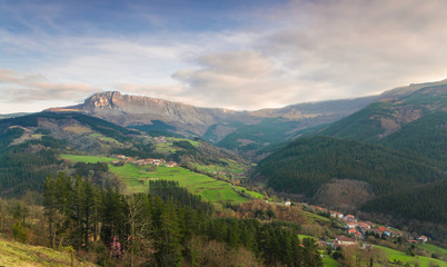 Fototapeta premium Parque natural de Gorbea y sus valles