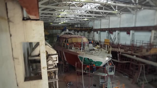 Repair of the ship. Shipyard