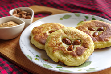 Korean pancake, and  popular street food of Korea - Hotteok