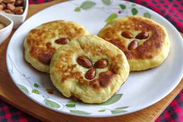 Korean pancake, and  popular street food of Korea - Hotteok