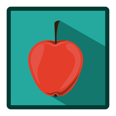 emblem apple icon image, vector illustration design stock
