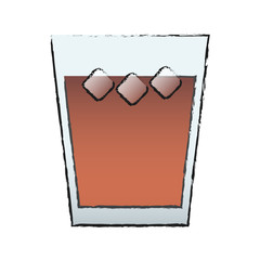 cocktail drink icon over white background. colorful design. vector illustration