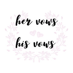 Wedding quotes.Set for design wedding invitations. Set of Love hand drawn quotes in vector.