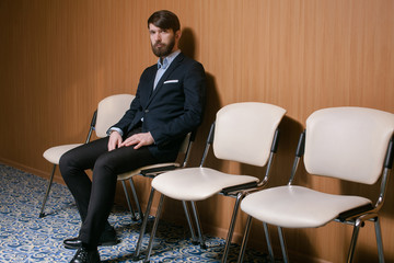 Businessman waiting