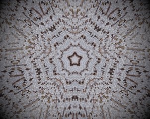 5 sided star shape extruded mandala