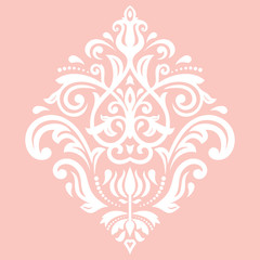 Classic seamless vector white pattern. Traditional orient ornament. Classic vintage background