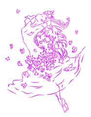 Flight with the butterflies