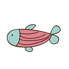 colorful fish icon stock, vector illustration design image