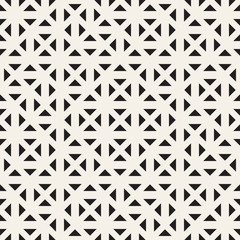 Geometric Ethnic Background with Symmetric Lines Lattice. Vector Abstract Seamless Pattern.