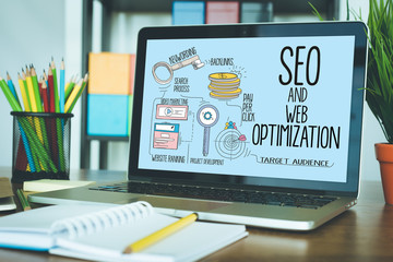 INTERNET SEO AND WEB OPTIMIZATION CONCEPT