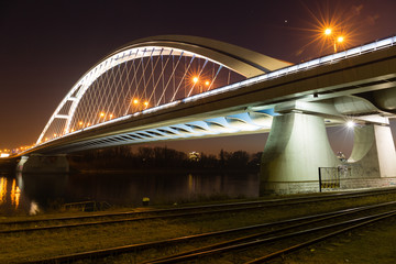 Apollo bridge in Bratislava, Slovakia