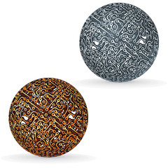 Circuit Board Sphere. Vector Concept