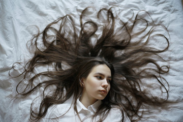 Naklejka premium young adult pretty girl