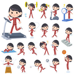 school girl red jersey Sports & exercise