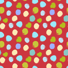 Seamless colorful pattern with abstract circles
