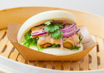 Bao sandwich, Asian street food