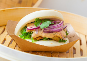 Bao sandwich, Asian street food